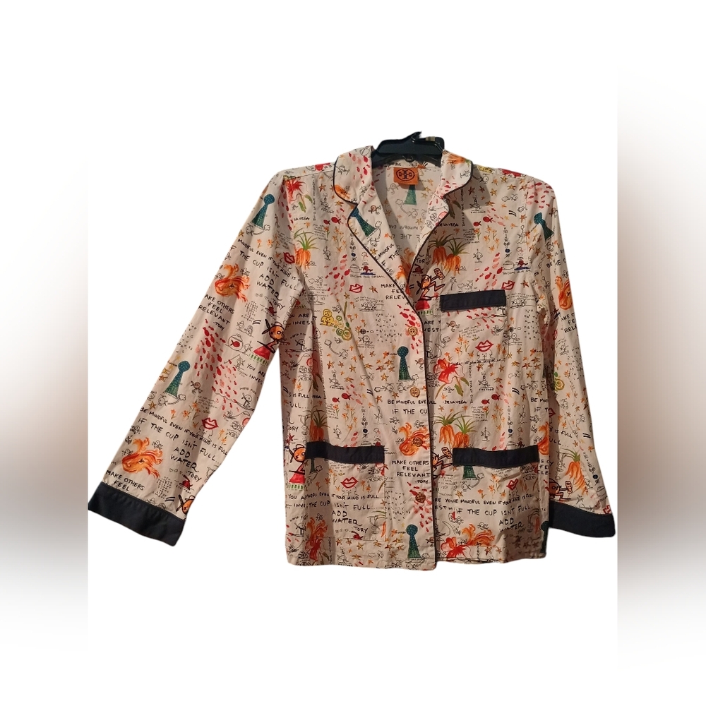 Tory Burch Printed Intimate/Lounge Top XS